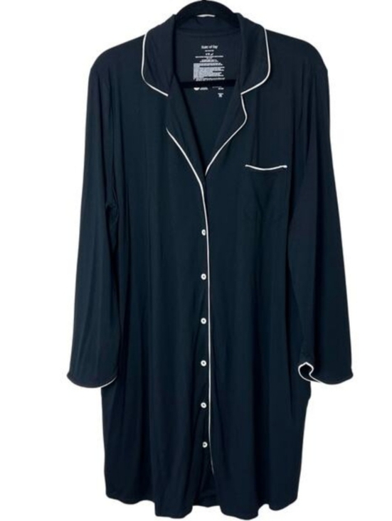State Of Day Womens Black Nightgown - Picture 2 of 2